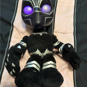 Marvel Black Panther Plush with Purple Light-Up Eyes